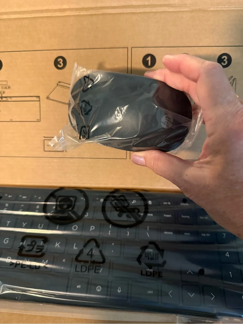 HP Black Wireless Keyboard and Mouse Combo (Boxed)